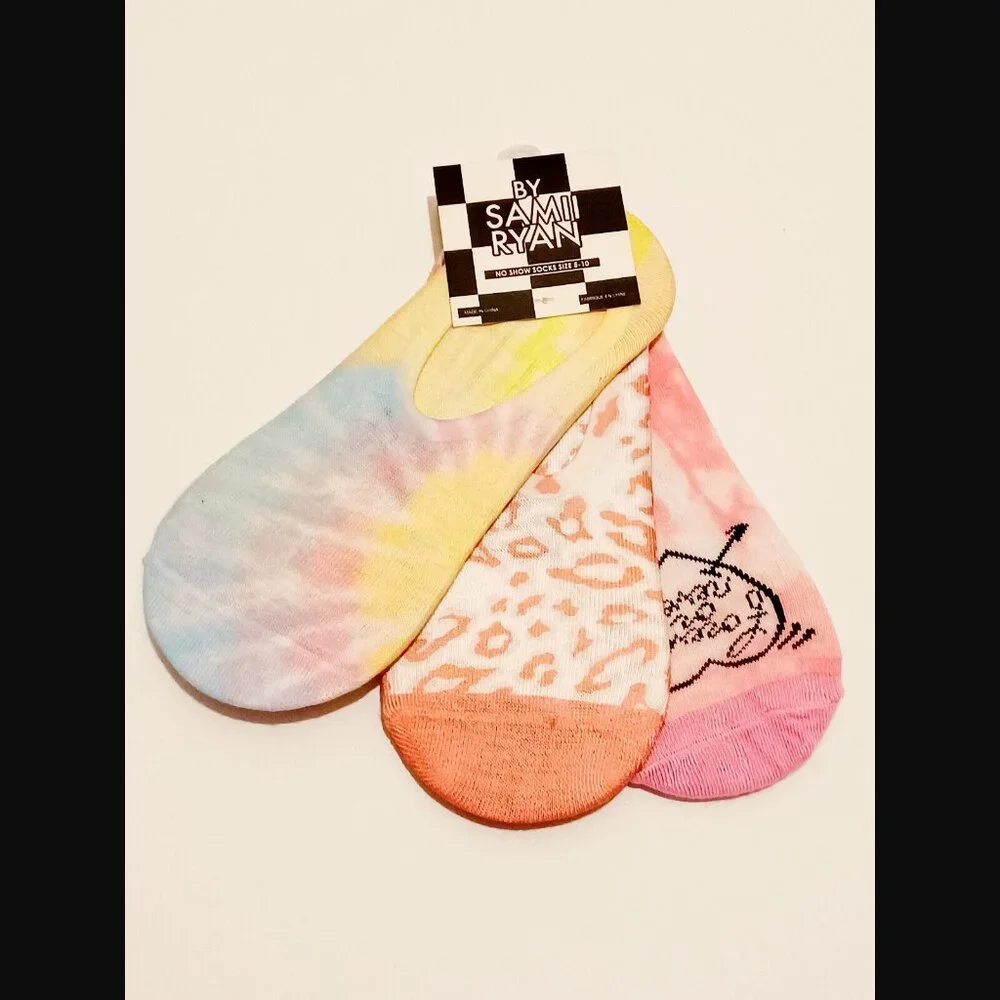 By Samii Ryan 6 Pairs No Show Socks Size 5-10 NWT